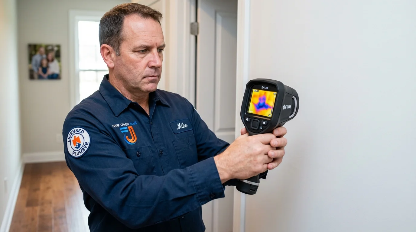 Thermal imaging leak detection by Johns Plumbing LLC in Edcouch